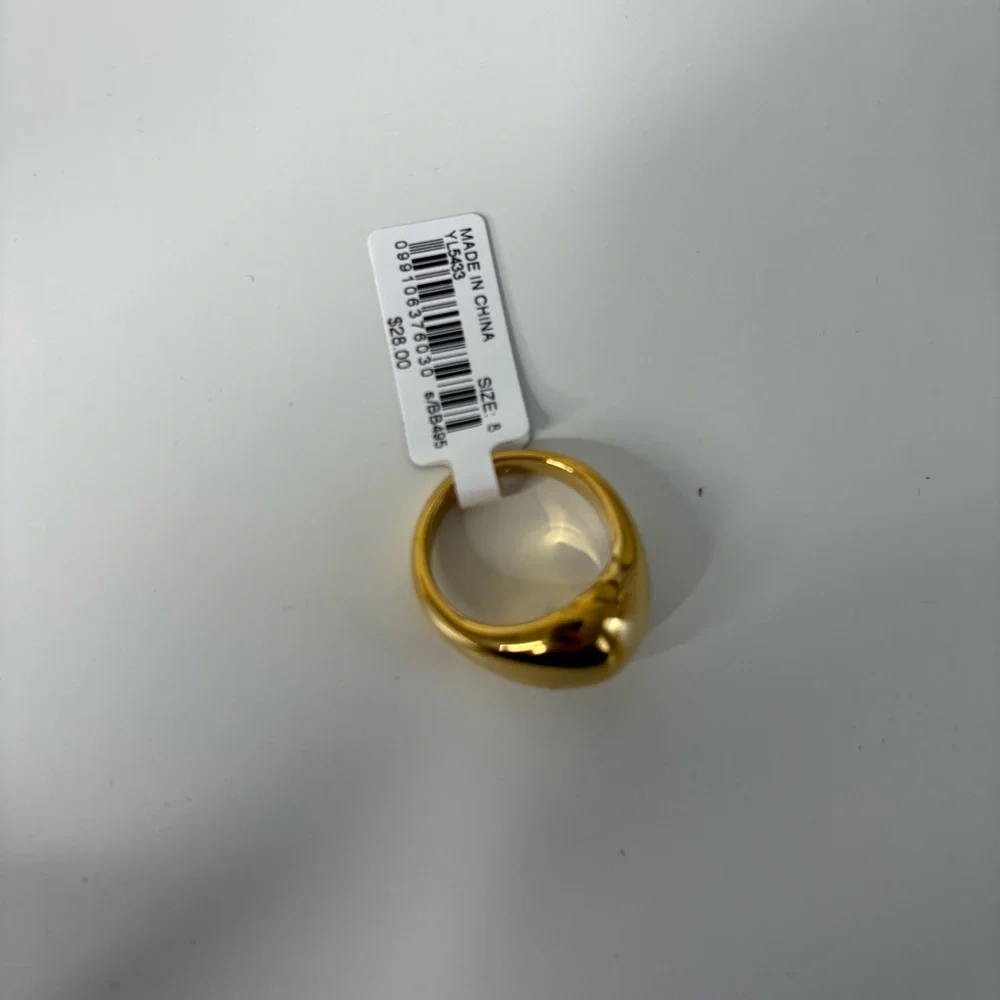 NWT J. Crew Sculptural Orb Ring Gold